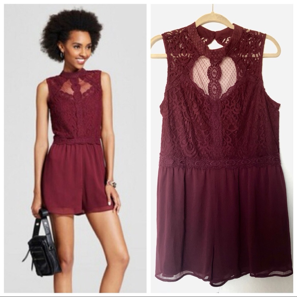 NWT XHILARATION Lace Romper